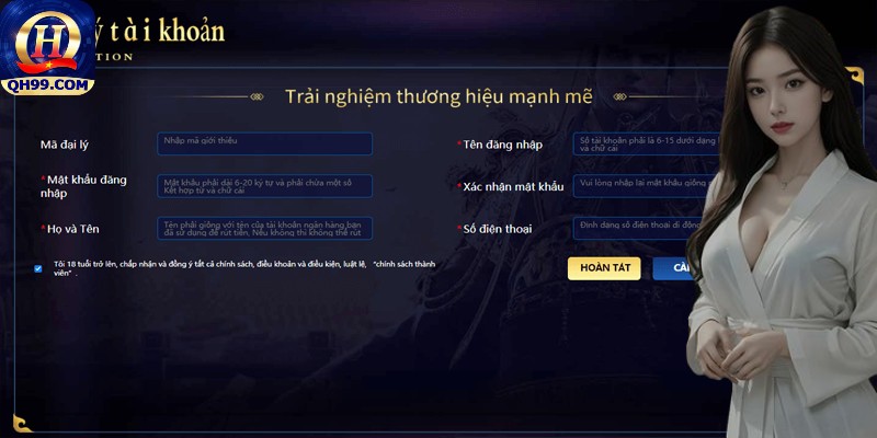 Cách đăng ký tài khoản QH99 đơn giản nhất Cách đăng ký tài khoản QH99 đơn giản nhất