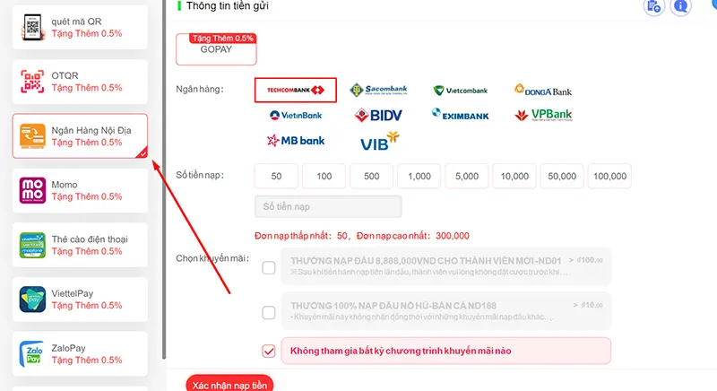Hướng dẫn các bước nạp chuẩn cho newbie Hướng dẫn các bước nạp chuẩn cho newbie